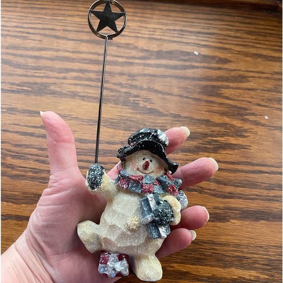 Snowman card or picture holder - Picture 3 of 3